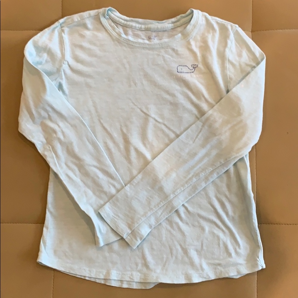 Vineyard vines light aqua long sleeve T shirt